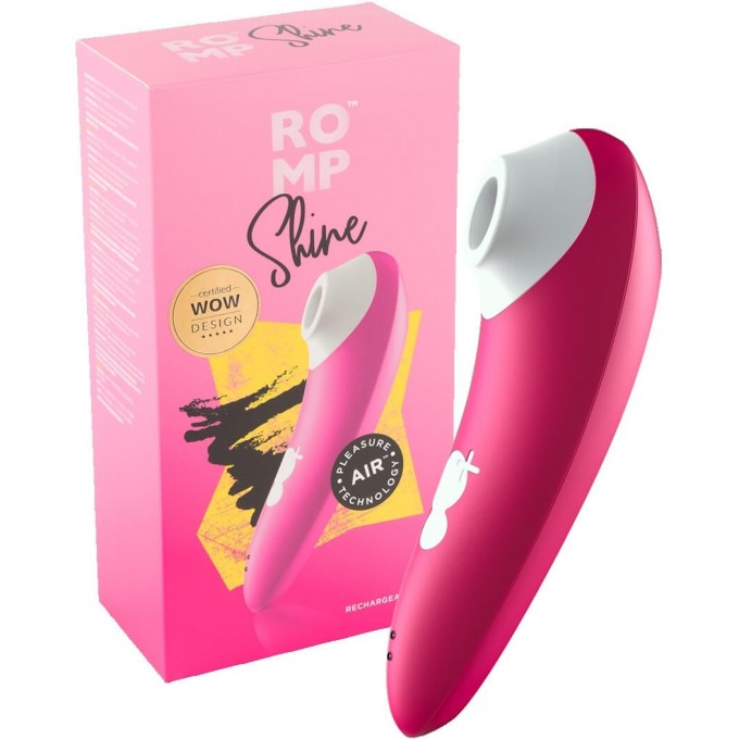 Бесконтактный клиторальный стимулятор WOMANIZER ROMP SHINE розовый RPSTSG3